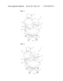 CHAIR WITH SEPARATE AND INTERCONNECTING TYPE LUMBAR AND THORACIC SUPPORTS diagram and image