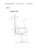 CHAIR WITH SEPARATE AND INTERCONNECTING TYPE LUMBAR AND THORACIC SUPPORTS diagram and image