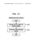 HANDWRITING INPUT DEVICE, AND HANDWRITING INPUT METHOD diagram and image