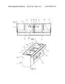 CABINET PROJECTION SCREEN WITH AUTOMATIC PUSH-PULL STRUCTRAL FUNCTION diagram and image