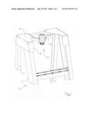 Ladder mountable portable work light diagram and image