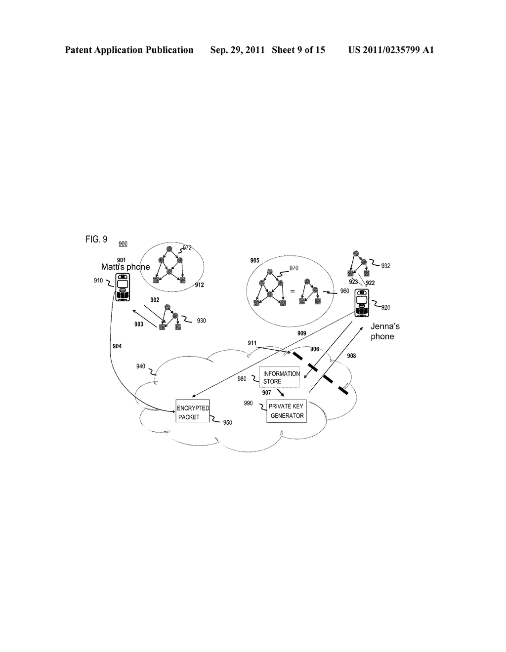 METHOD AND APPARATUS FOR QUERYING CONTENT PROTECTED BY IDENTITY-BASED     ENCRYPTION - diagram, schematic, and image 10