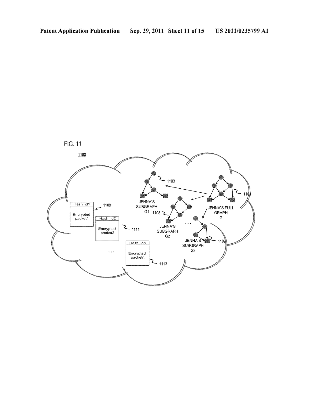 METHOD AND APPARATUS FOR QUERYING CONTENT PROTECTED BY IDENTITY-BASED     ENCRYPTION - diagram, schematic, and image 12