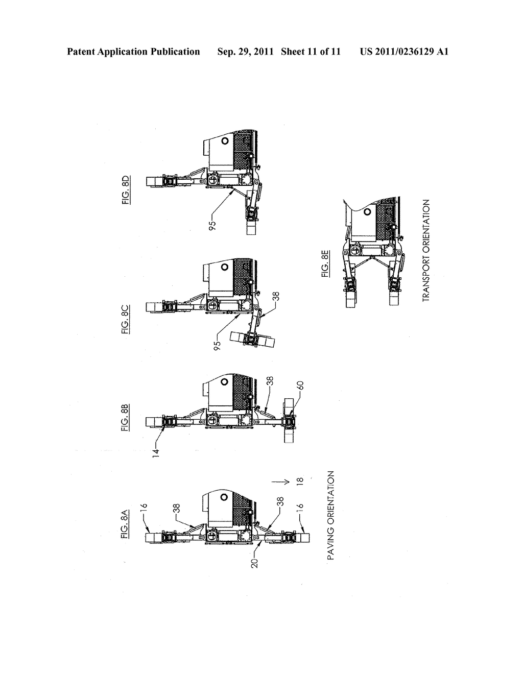 Adjustable Bolster Swing Legs for Mounting and Aligning and Reorienting     Crawlers for Slipform Paving Machines - diagram, schematic, and image 12