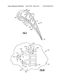 BRANCHED AIRFOIL CORE COOLING ARRANGEMENT diagram and image