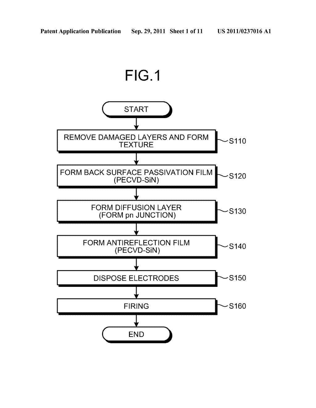 METHOD FOR MANUFACTURING SOLAR BATTERY CELL - diagram, schematic, and image 02