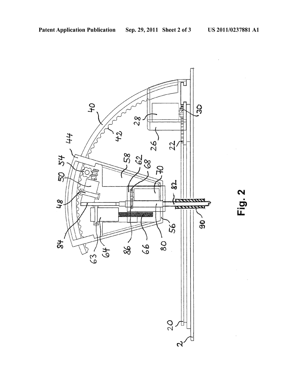 SUPPORT AND GUIDE DEVICE FOR AN ENDOSCOPIC INSTRUMENT - diagram, schematic, and image 03