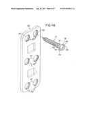 IMPLANT PLATE SCREW LOCKING SYSTEM AND SCREW HAVING A LOCKING MEMBER diagram and image