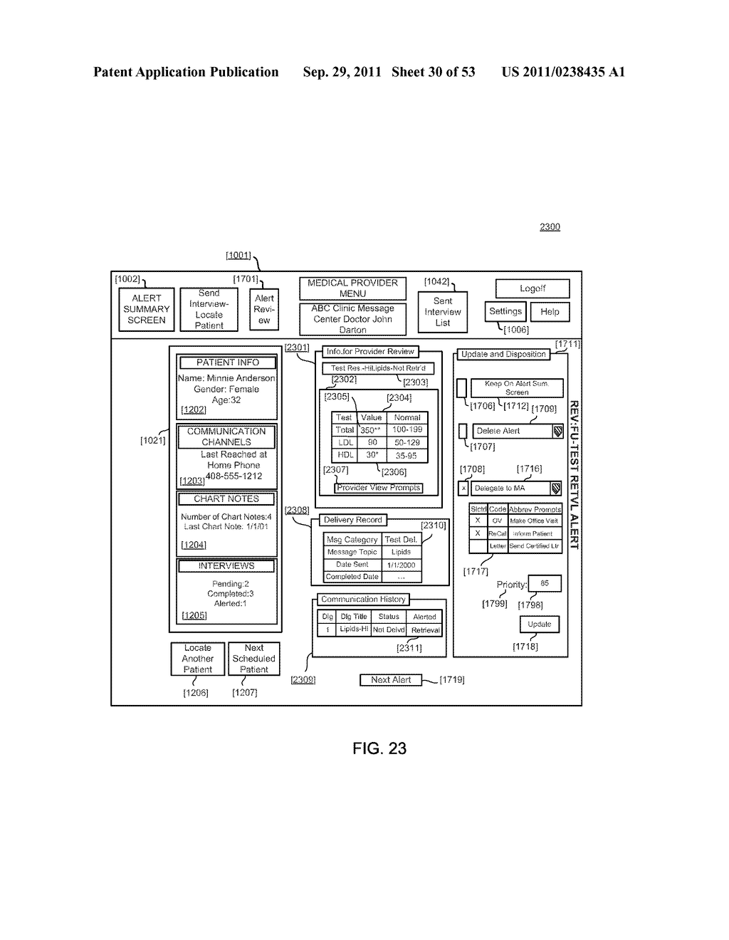 ADAPTIVE COMMUNICATION METHODS AND SYSTEMS FOR FACILITATING THE GATHERING,     DISTRIBUTION AND DELIVERY OF INFORMATION RELATED TO MEDICAL CARE - diagram, schematic, and image 31