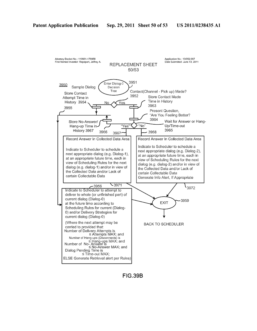 ADAPTIVE COMMUNICATION METHODS AND SYSTEMS FOR FACILITATING THE GATHERING,     DISTRIBUTION AND DELIVERY OF INFORMATION RELATED TO MEDICAL CARE - diagram, schematic, and image 51