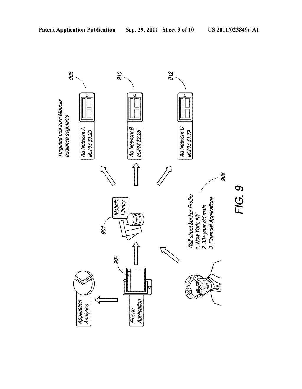 Systems and Methods for Generating Data from Mobile Applications and     Dynamically Delivering Advertising Based on Generated Data - diagram, schematic, and image 10