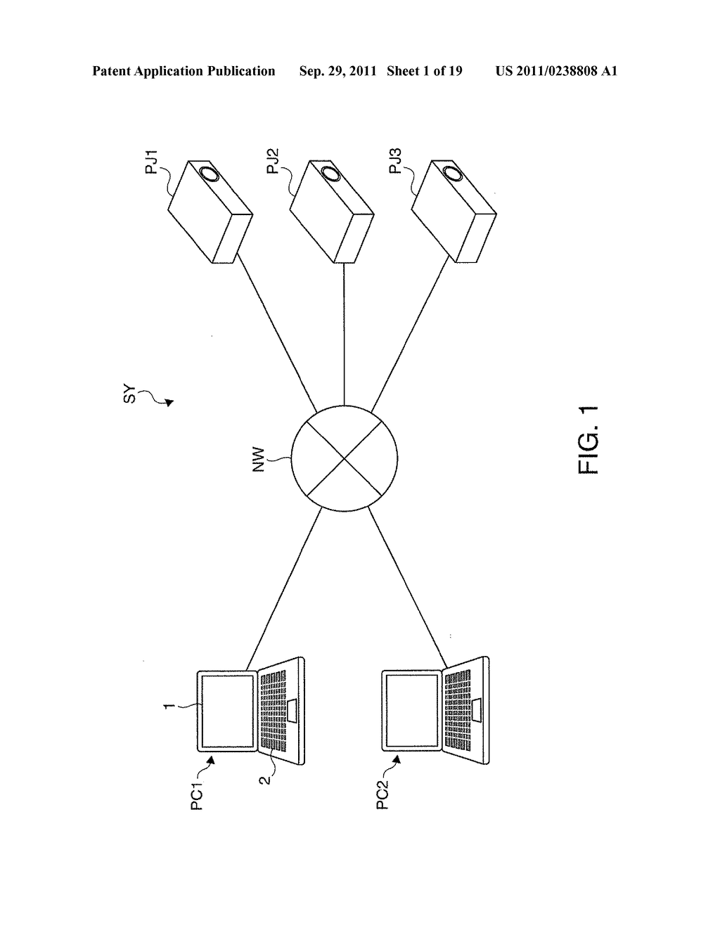 PROJECTOR SYSTEM AND CONNECTION ESTABLISHMENT METHOD - diagram, schematic, and image 02