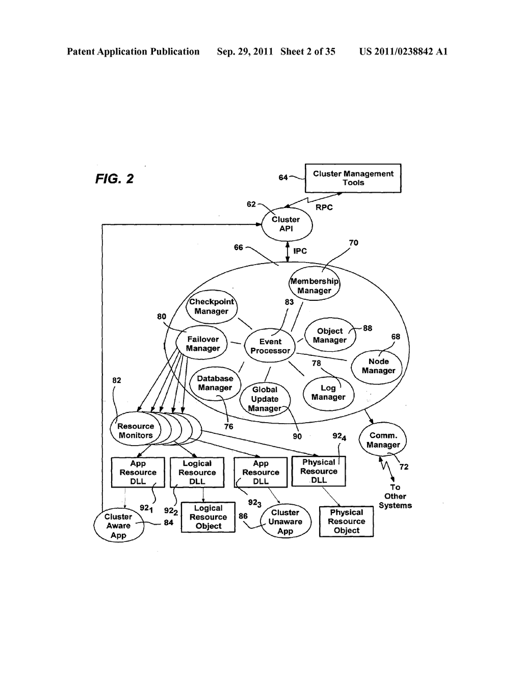 CONSISTENT CLUSTER OPERATIONAL DATA IN A SERVER CLUSTER USING A QUORUM OF     REPLICAS - diagram, schematic, and image 03