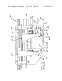 Method and a device for aligning the overlapping ends of metal strips diagram and image