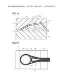 Fishing line guide and method of manufacturing fishing line guide diagram and image