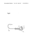 Fishing lure with movable attachment loop diagram and image