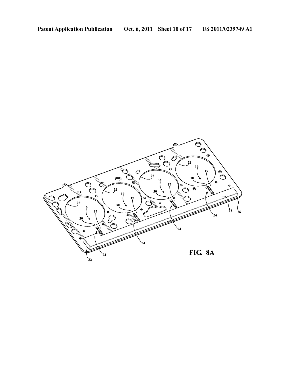 CYLINDER HEAD COMPRESSION SENSOR GASKET ASSEMBLY, METHOD OF CONSTRUCTION     THEREOF AND METHOD OF SERVICING A PRESSURE SENSOR ASSEMBLY IN A CYLINDER     HEAD COMPRESSION SENSOR GASKET ASSEMBLY - diagram, schematic, and image 11