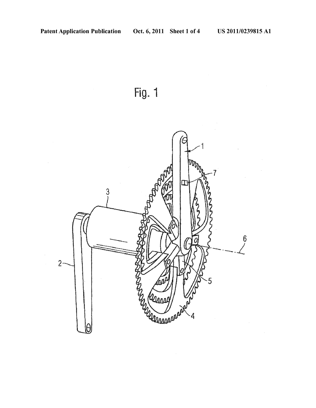 DRIVE DEVICE COMPRISING A DRIVE SHAFT AND DRIVING CRANKS - diagram, schematic, and image 02