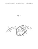 DRIVE DEVICE COMPRISING A DRIVE SHAFT AND DRIVING CRANKS diagram and image