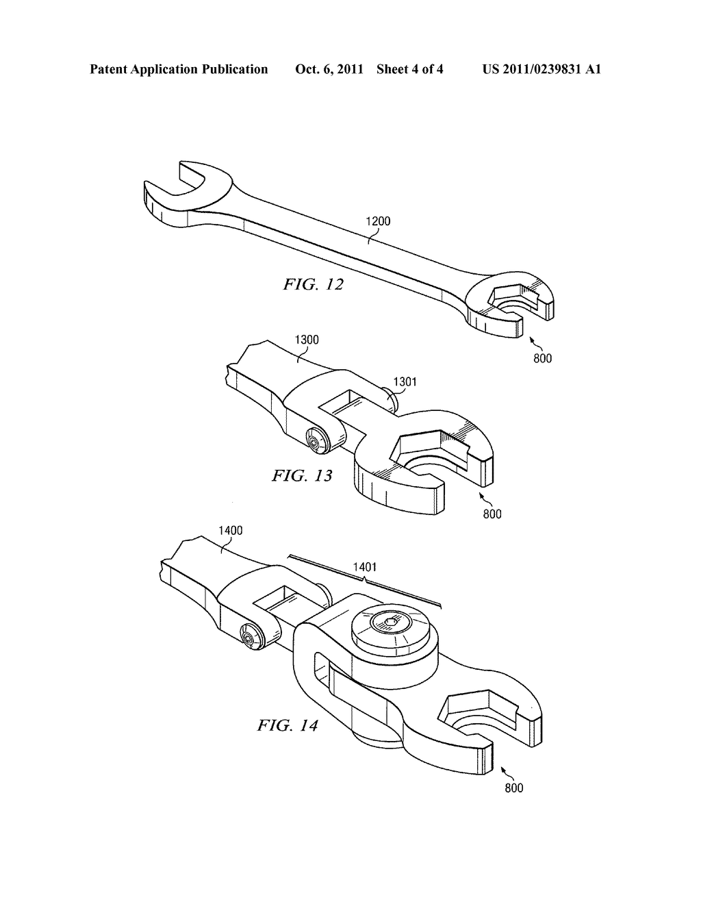 Wrench with wrench head having a planar overhang - diagram, schematic, and image 05