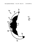 Rub Rail With Integral Flexible and Rigid Portions for Shock Absorbing and     Anti-Flaring diagram and image