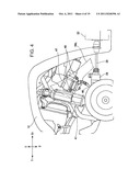 INTAKE AIR ROUTING STRUCTURE FOR A VEHICLE,  AND VEHICLE INCLUDING SAME diagram and image