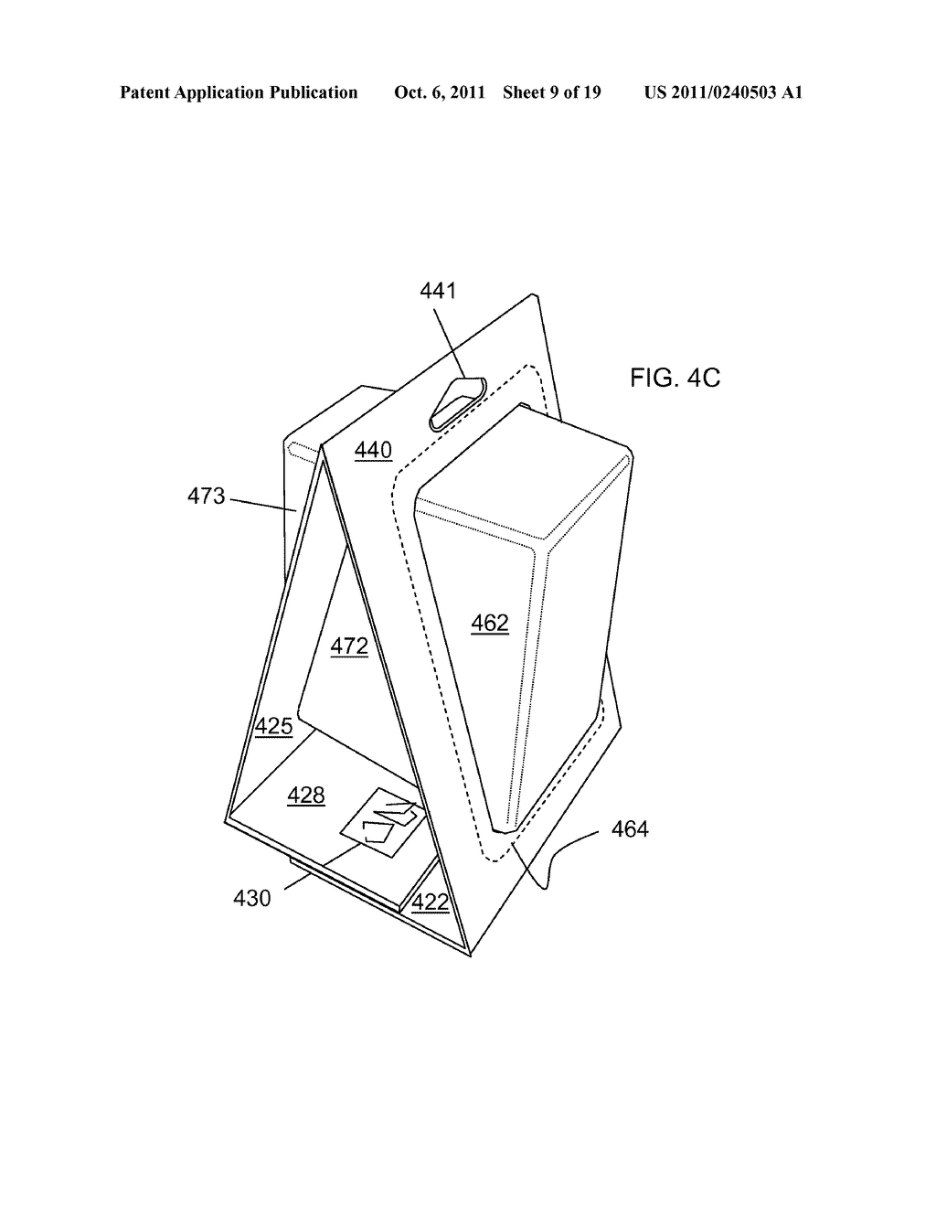 PACKAGE STANDING FEATURE UTILIZING BLISTER AND PAPERBOARD - diagram, schematic, and image 10