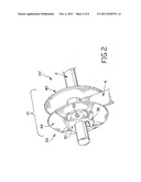 Strap spool mountable to a shaft diagram and image