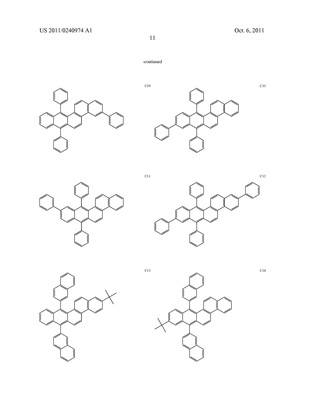 NOVEL BENZO[b]CHRYSENE COMPOUND AND ORGANIC LIGHT-EMITTING ELEMENT     INCLUDING THE SAME - diagram, schematic, and image 13