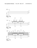 EMBEDDED SEMICONDUCTIVE CHIPS IN RECONSTITUTED WAFERS, AND SYSTEMS     CONTAINING SAME diagram and image