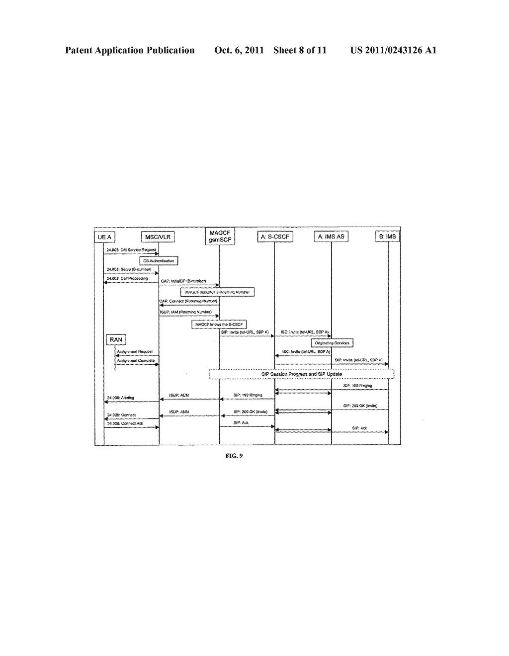 Call Handling for IMS registered user - diagram, schematic, and image 09