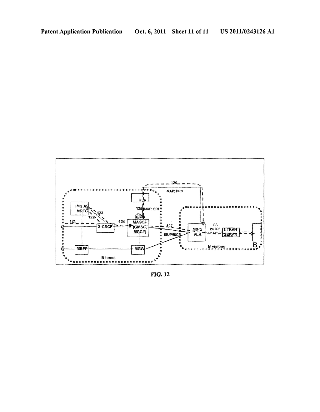 Call Handling for IMS registered user - diagram, schematic, and image 12