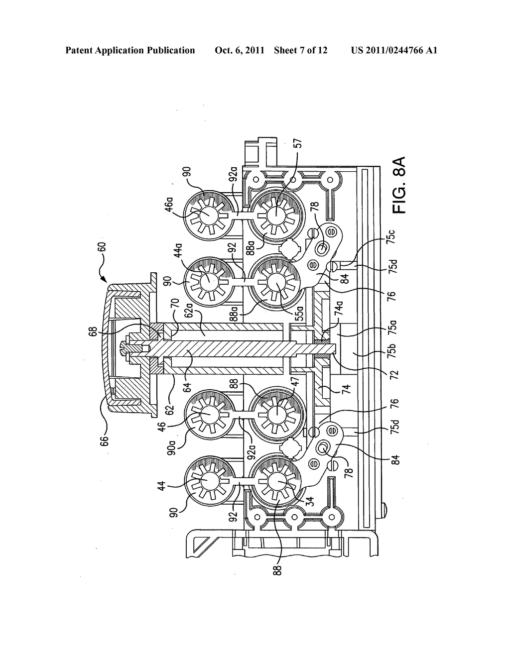 Electric abrasive sharpener having adjustable abrasive wheels - diagram, schematic, and image 08