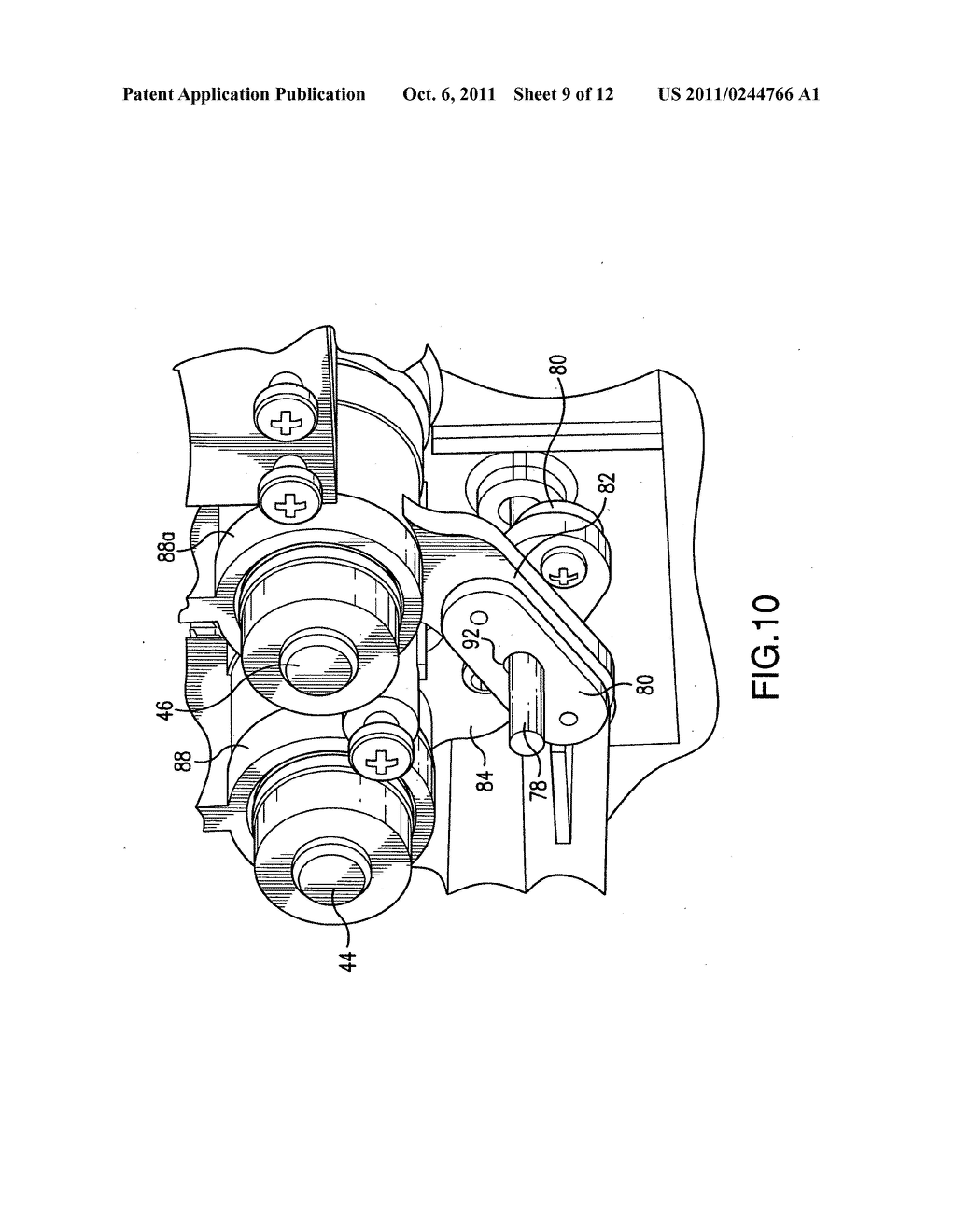 Electric abrasive sharpener having adjustable abrasive wheels - diagram, schematic, and image 10