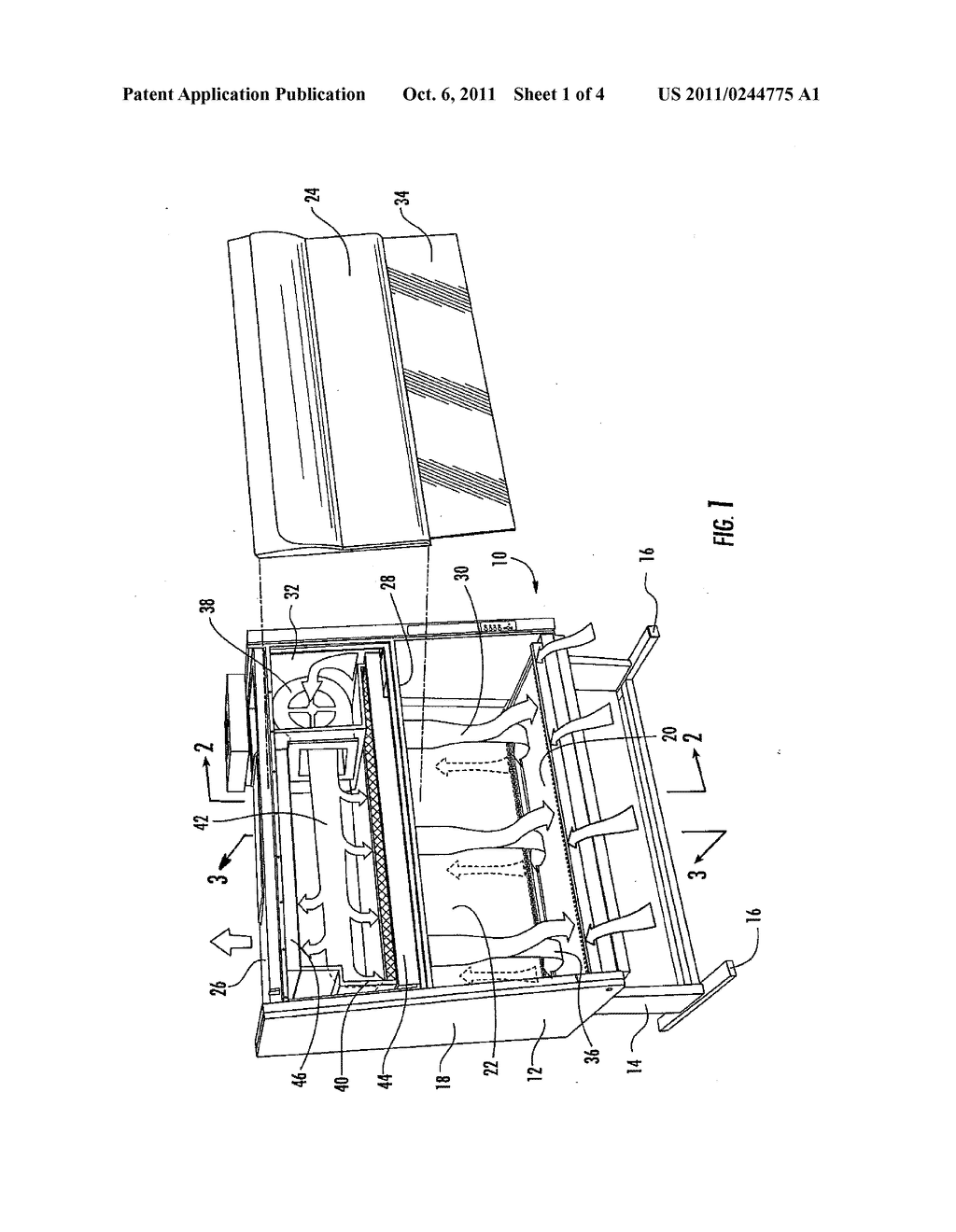 APPARATUS AND METHOD FOR CONTROLLING AND DIRECTING FLOW OF CONTAMINATED     AIR TO FILTERS AND FOR MONITORING FILTER LOADING IN A BIOLOGICAL SAFETY     CABINET - diagram, schematic, and image 02