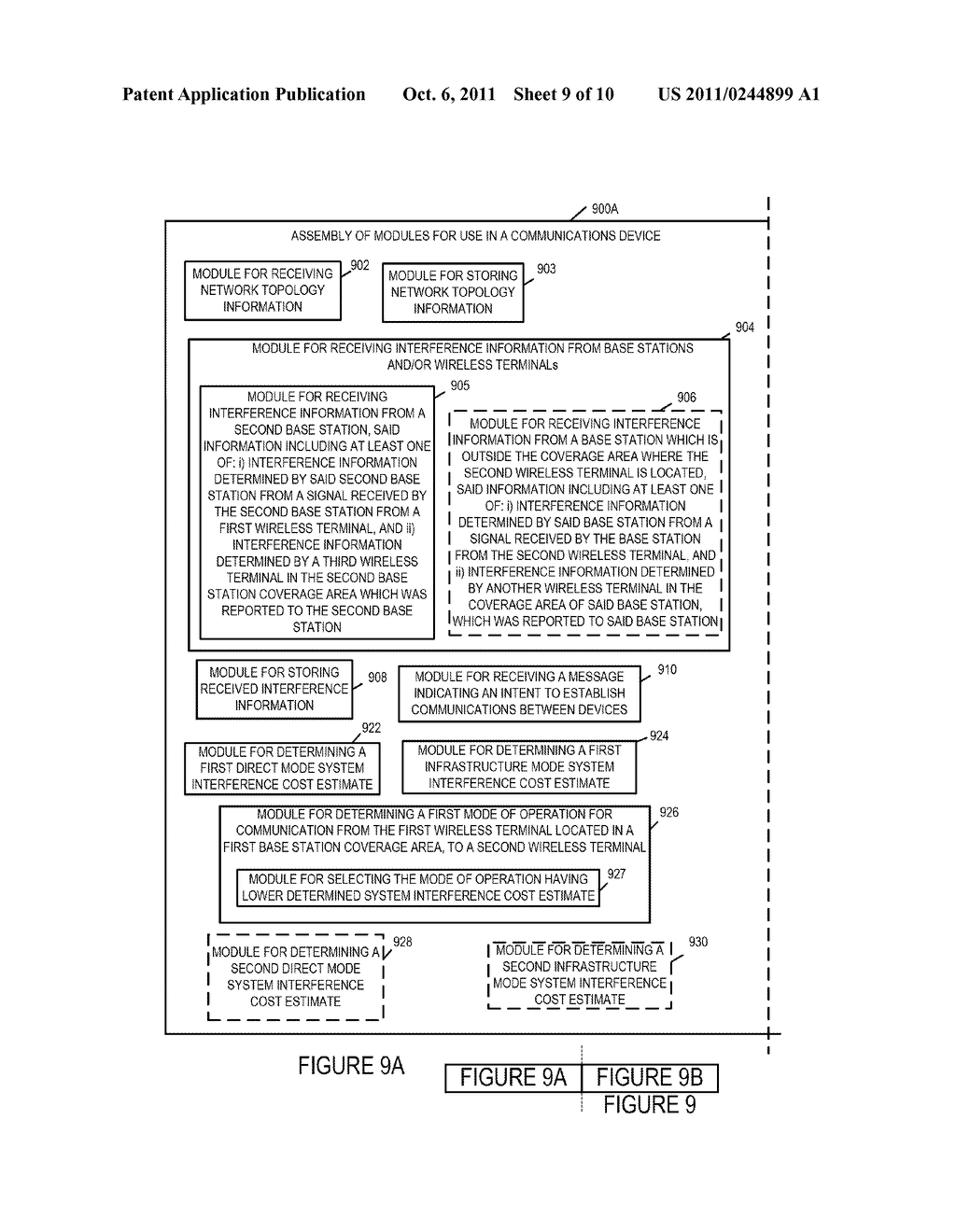 METHODS AND APPARATUS FOR DETERMINING A COMMUNICATIONS MODE AND/OR USING A     DETERMINED COMMUNICATIONS MODE - diagram, schematic, and image 10