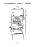 WAGERING GAMES WITH VARIABLE REEL SIZES AND GAMING DEVICES FOR PLAYING THE     SAME diagram and image