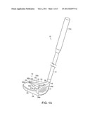 GOLF CLUB ASSEMBLY AND GOLF CLUB WITH AERODYNAMIC FEATURES diagram and image