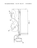 SYSTEM AND METHOD FOR LOCATING FLUID LEAKS AT A DRAPE USING SENSING     TECHNIQUES diagram and image