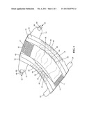 ABSORBENT ARTICLE HAVING LEG CUFFS diagram and image