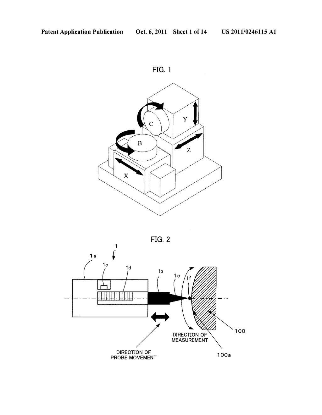 METHOD FOR CALCULATING PROBE MOUNTING POSITION IN ON-MACHINE MEASURING     DEVICE - diagram, schematic, and image 02