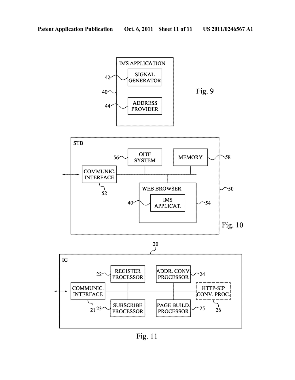 METHOD FOR IMPLEMENTING IMS FUNCTIONALITY IN A SET TOP BOX - diagram, schematic, and image 12