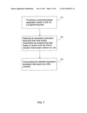 METHOD OF SELECTING AN EXPRESSION EVALUATION TECHNIQUE FOR DOMAIN-SPECIFIC     LANGUAGE COMPILATION diagram and image