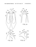 FABRIC OR ELASTIC HEEL TAB TO ATTACH SHOES WITH HEELS TO DISPLAY HANGERS diagram and image