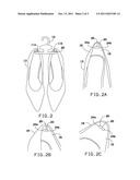 FABRIC OR ELASTIC HEEL TAB TO ATTACH SHOES WITH HEELS TO DISPLAY HANGERS diagram and image