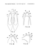 FABRIC OR ELASTIC HEEL TAB TO ATTACH SHOES WITH HEELS TO DISPLAY HANGERS diagram and image