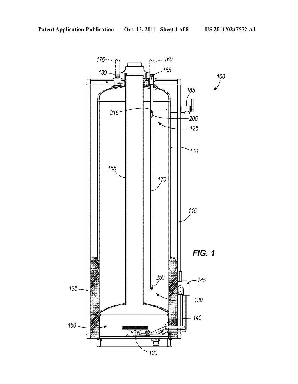 WATER HEATER INCLUDING A DIP TUBE - diagram, schematic, and image 02