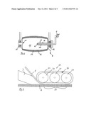 METHOD AND DEVICE FOR PRODUCING COMPOSITE MATERIAL COMPONENTS AND CONTACT     PRESSURE UNIT diagram and image