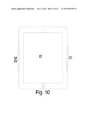 Device and method for holding a personal electronic device diagram and image