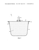 Filtering permeable thermoformed container for beverage-making products     with a reinforcement ring diagram and image